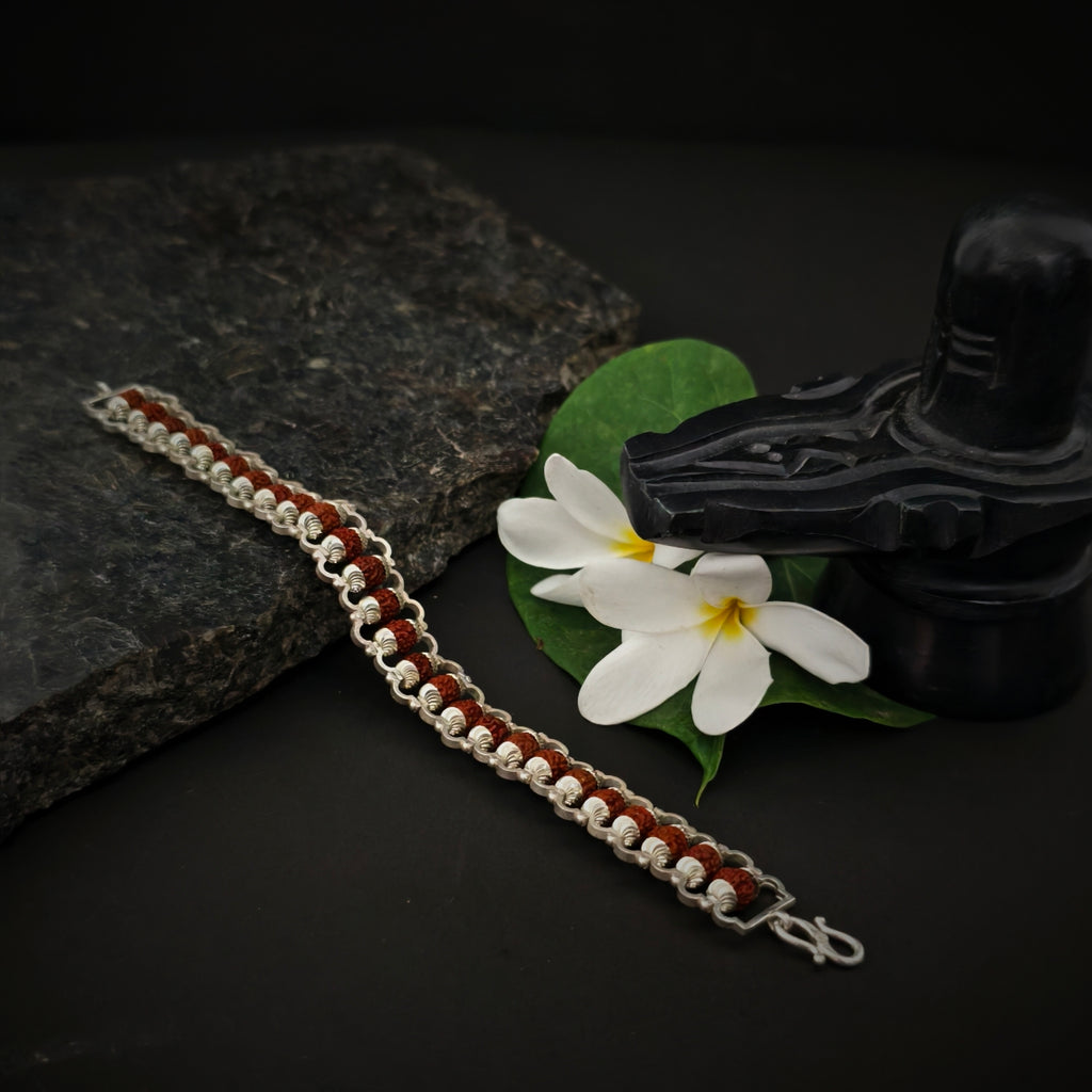 TANDAV | 925 Silver Rudraksha Bracelet