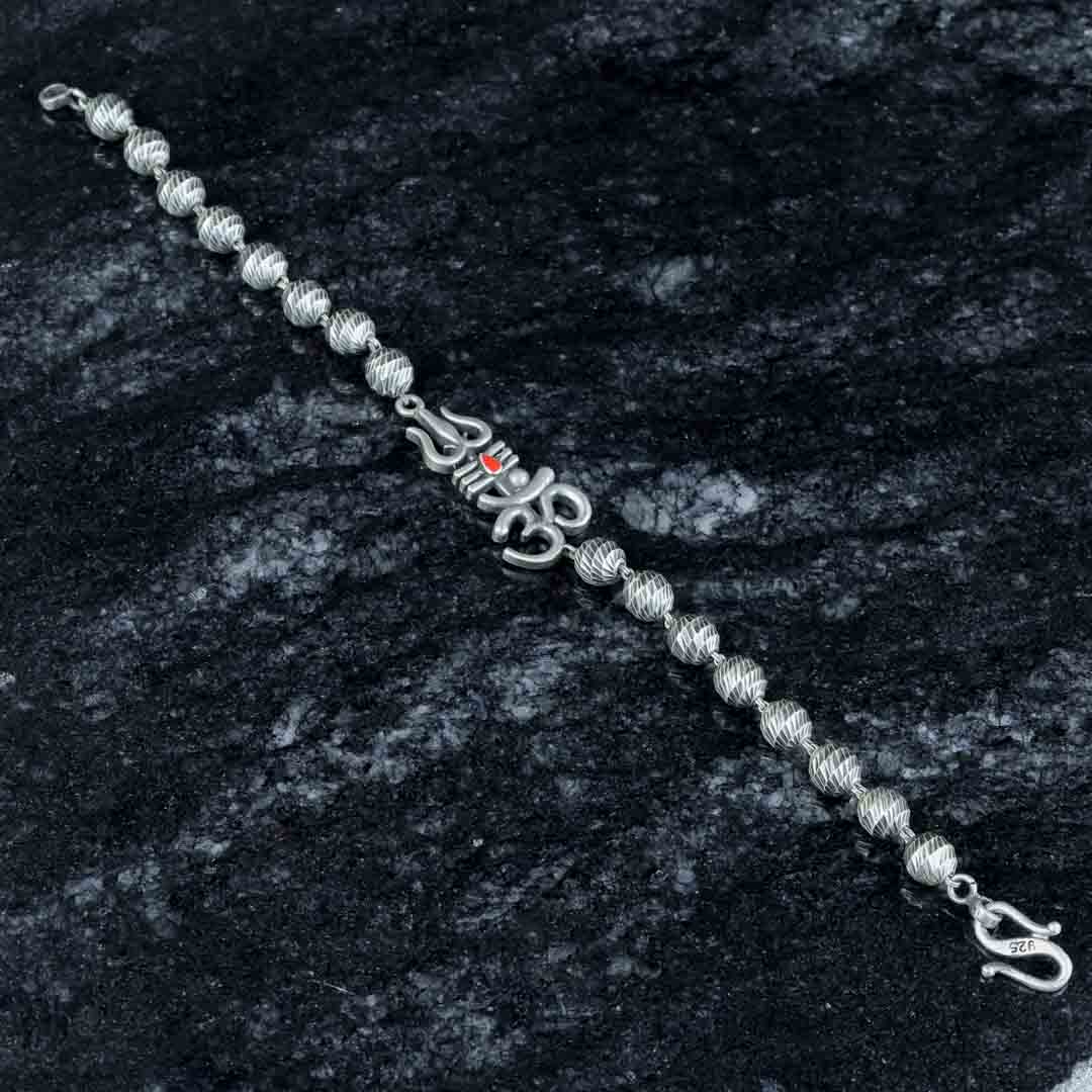 Om Trishul Rudraksh Bracelet