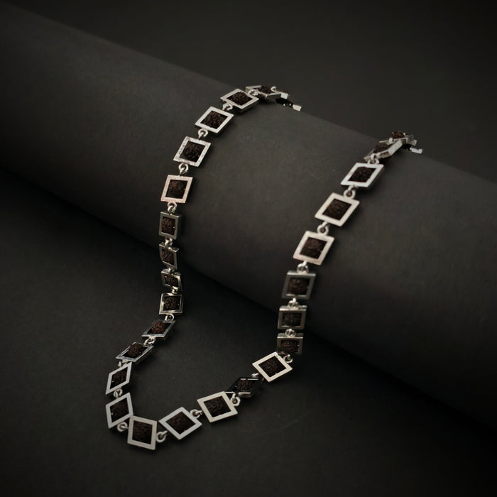NEEL | 925 Silver Rudraksha Mala