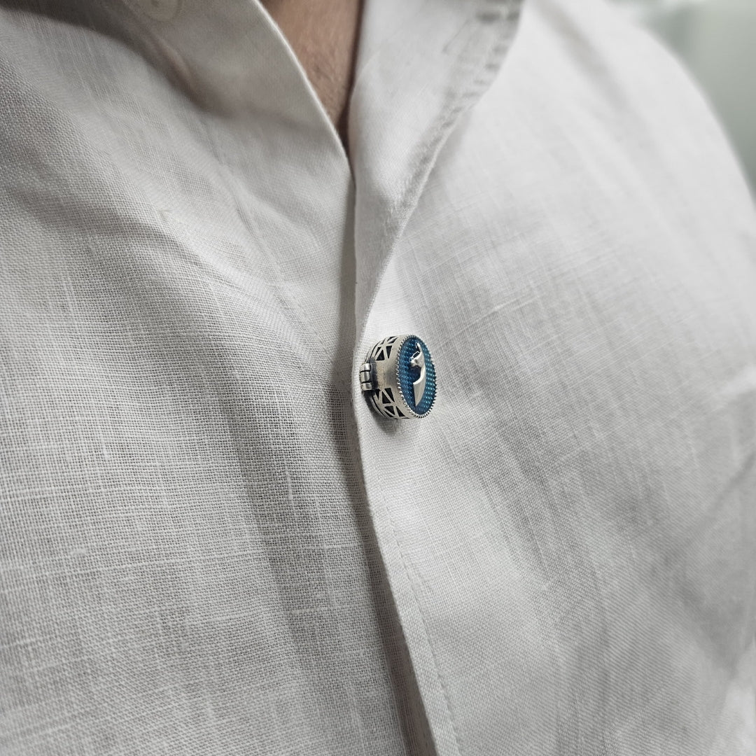 Galloping Stallion button clip