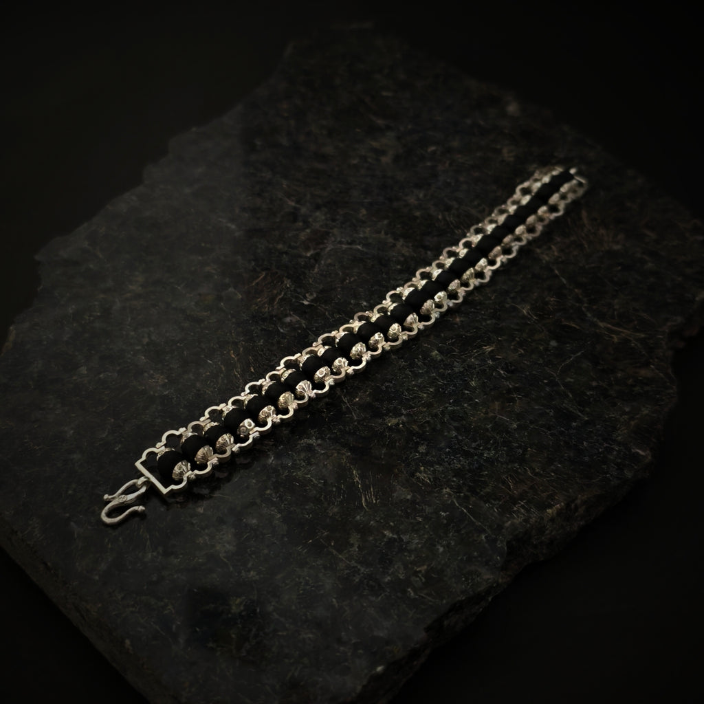 KAAL | 925 Silver Rudraksha Bracelet