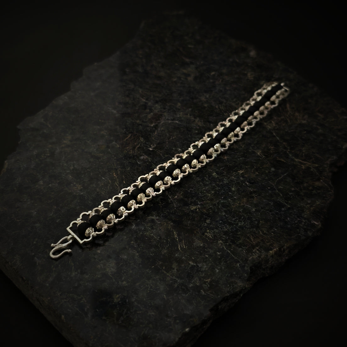 KAAL | 925 Silver Rudraksha Bracelet