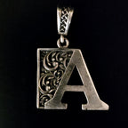 Alphabet silver Pendant