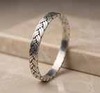 Full Braided Silver Kada