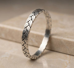 Full Braided Silver Kada