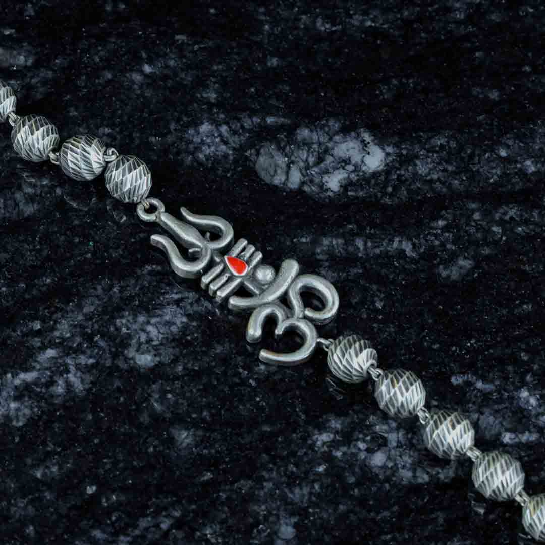 Om Trishul Rudraksh Bracelet