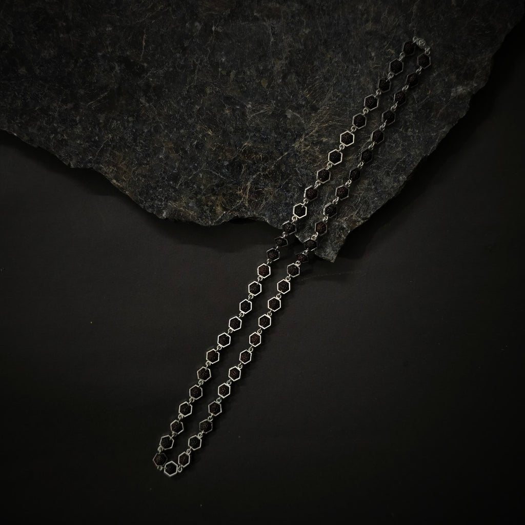 KAILASH | 925 Silver Rudraksha Mala