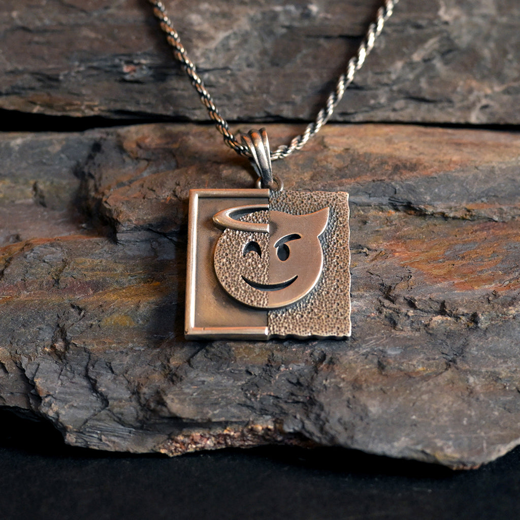 Divine Duality Silver Pendant
