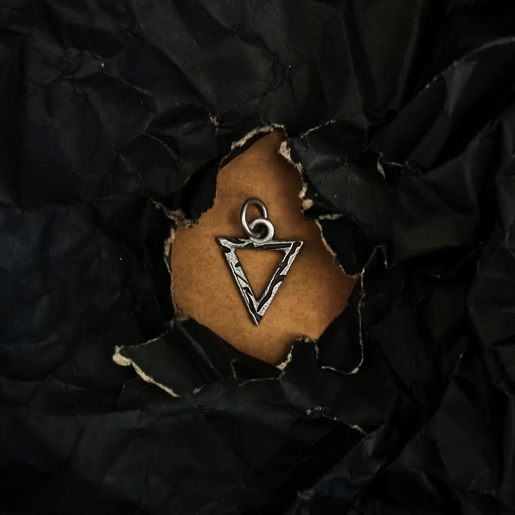 Hollow Triangle Silver Pendant