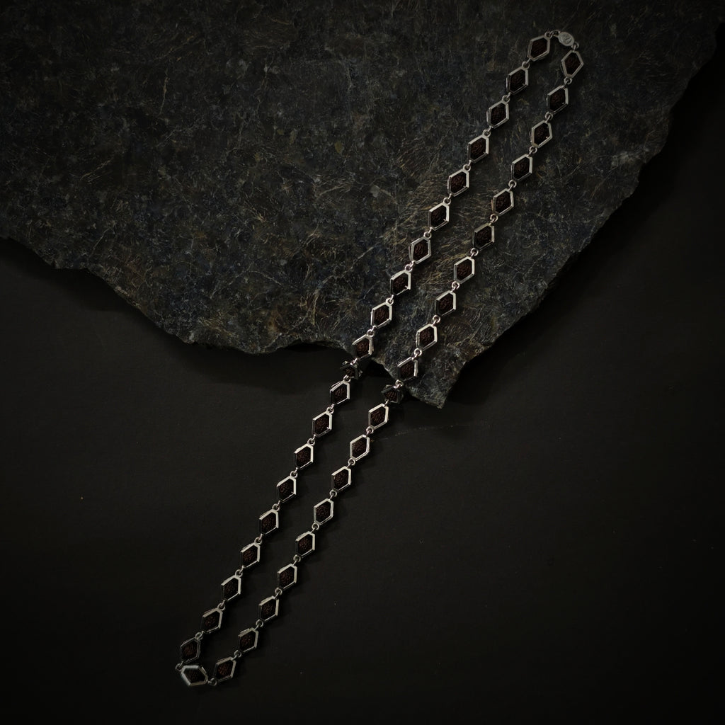 VYOM | 925 Silver Rudraksha Mala