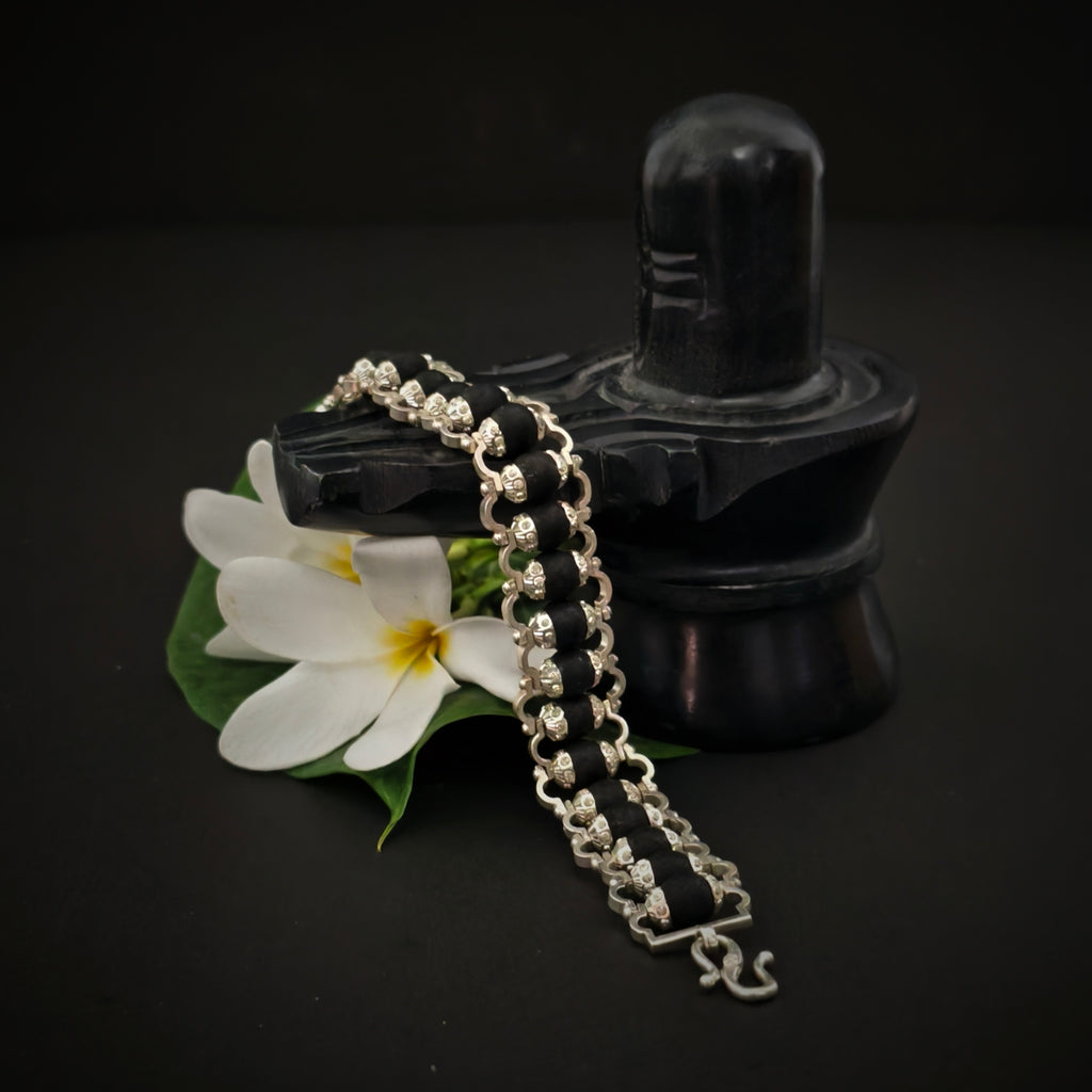 KAAL | 925 Silver Rudraksha Bracelet
