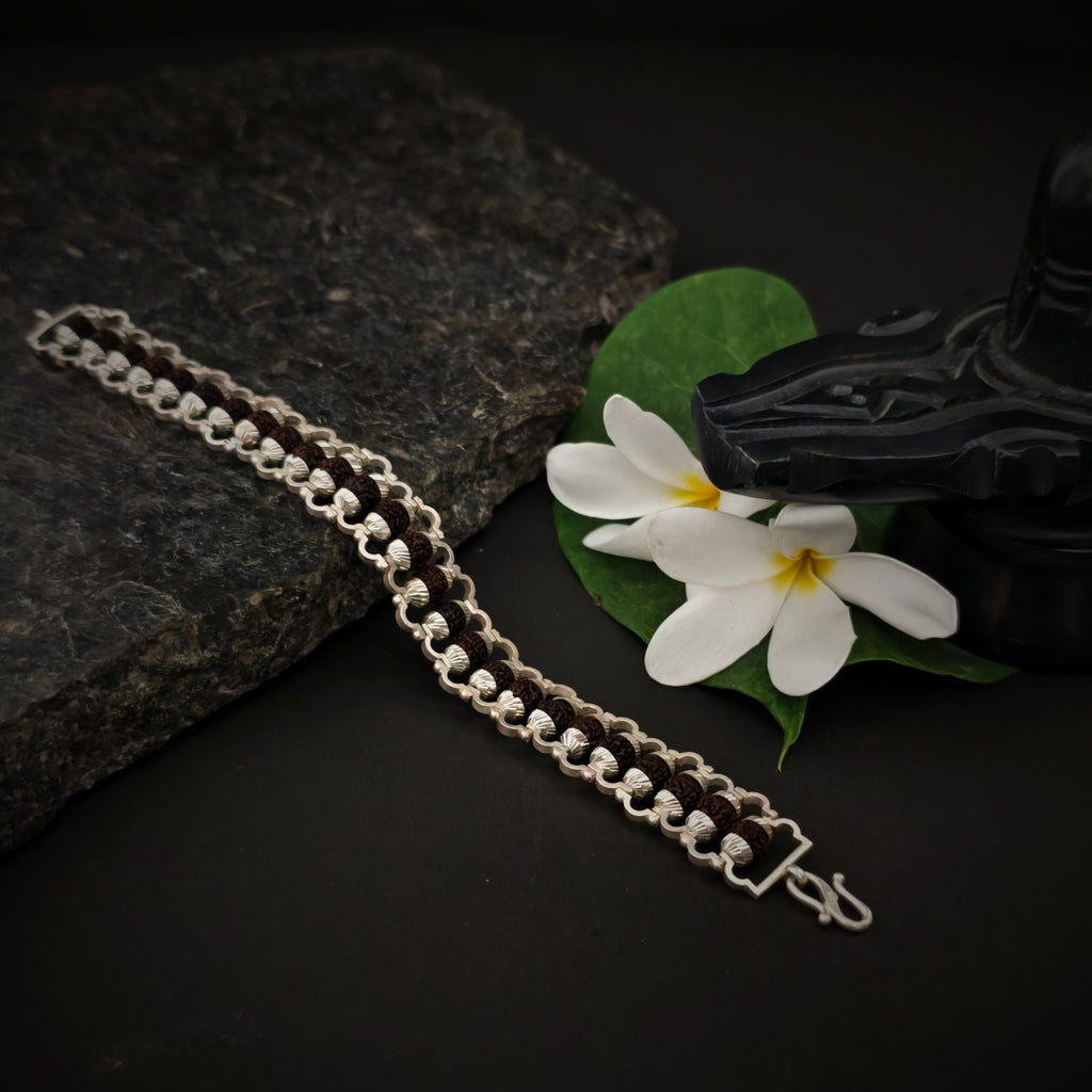 RUDRA | 925 Silver Rudraksha Bracelet