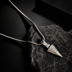 3D Sword Silver Pendant