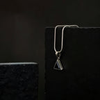 Obsidian Triangle Pendant