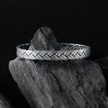 Full Braided Silver Kada