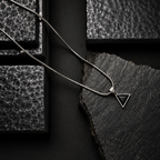 Obsidian Triangle Pendant
