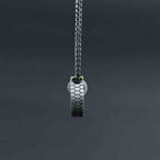 Double Ring Silver Pendant