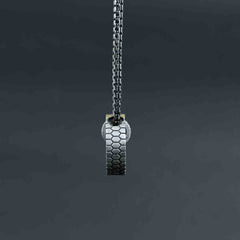 Double Ring Silver Pendant