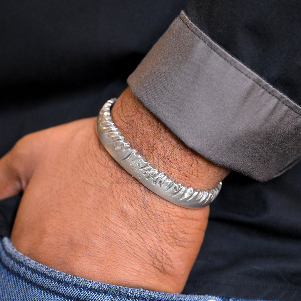 Claw Crest Silver Cuff