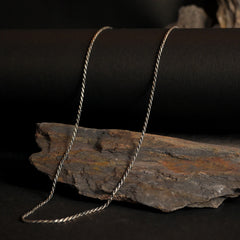 Sleek Silver Serpent Chain