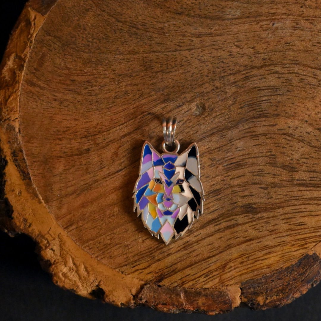 Wild Spectrum Wolf Pendant