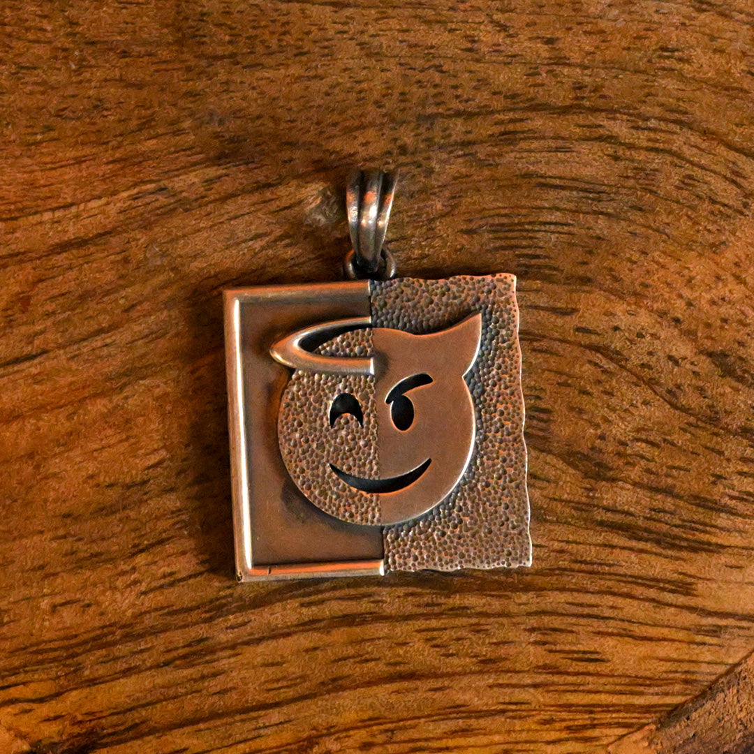 Divine Duality Silver Pendant