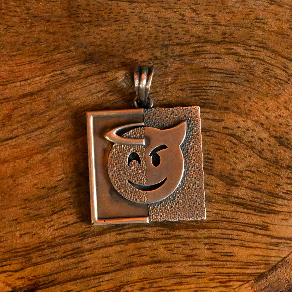 Divine Duality Silver Pendant