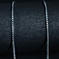 Sleek Silver Essence Square Chain