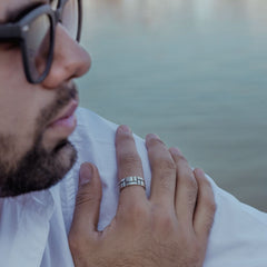 SILVER MOSAIC RING