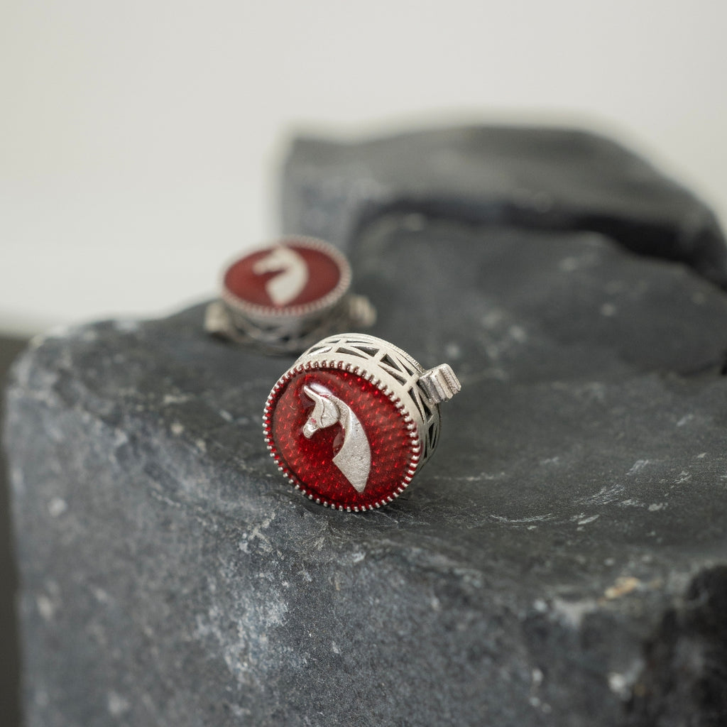Galloping Stallion button clip