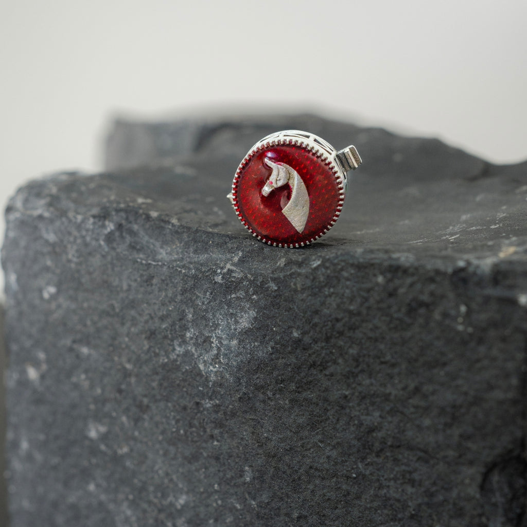 Galloping Stallion button clip