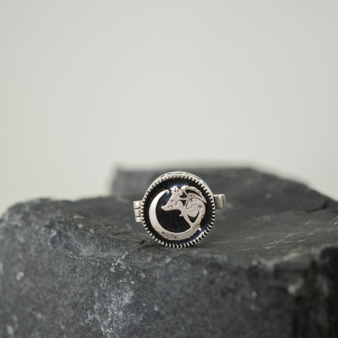 Wolf's Moon Button Clip