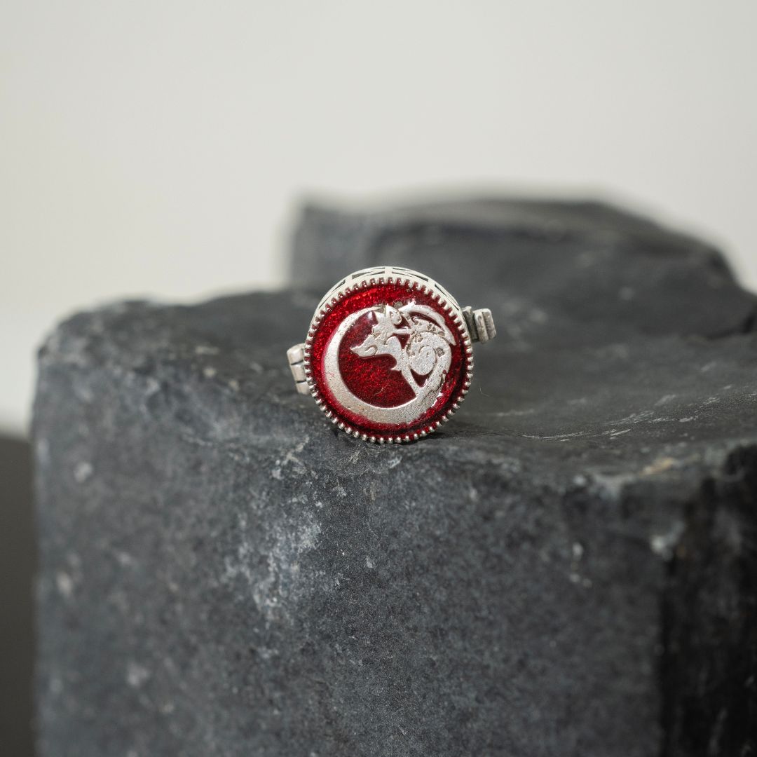 Wolf's Moon Button Clip