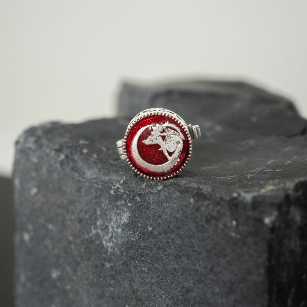Wolf's Moon Button Clip